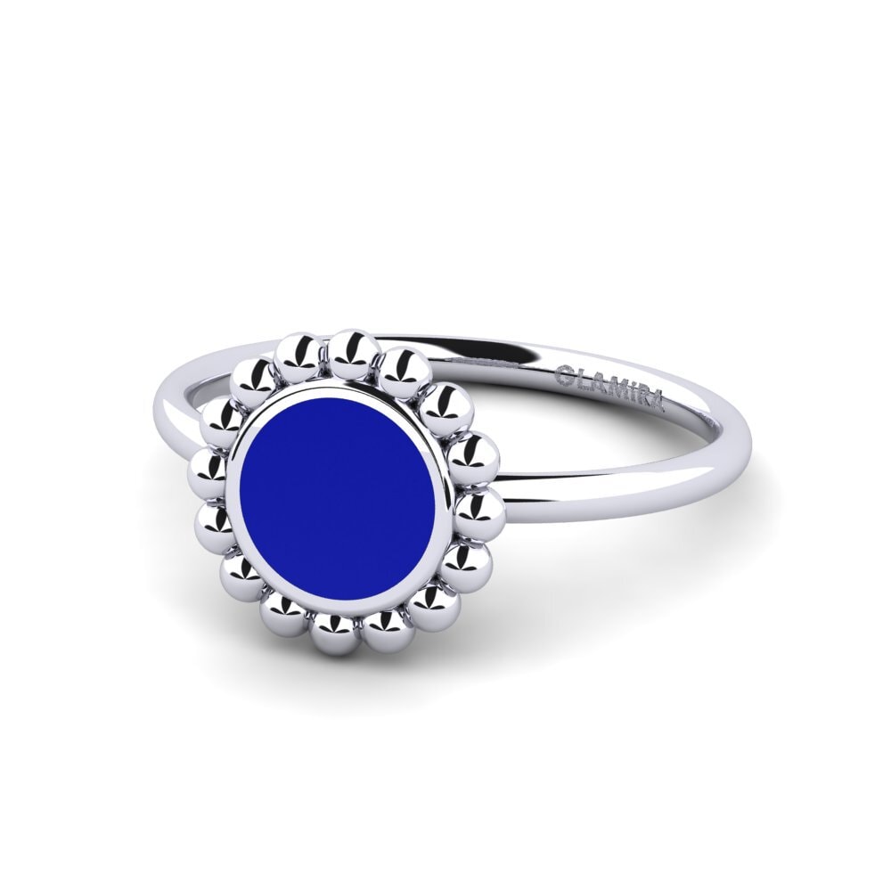 White Silver Ring Gracefuly