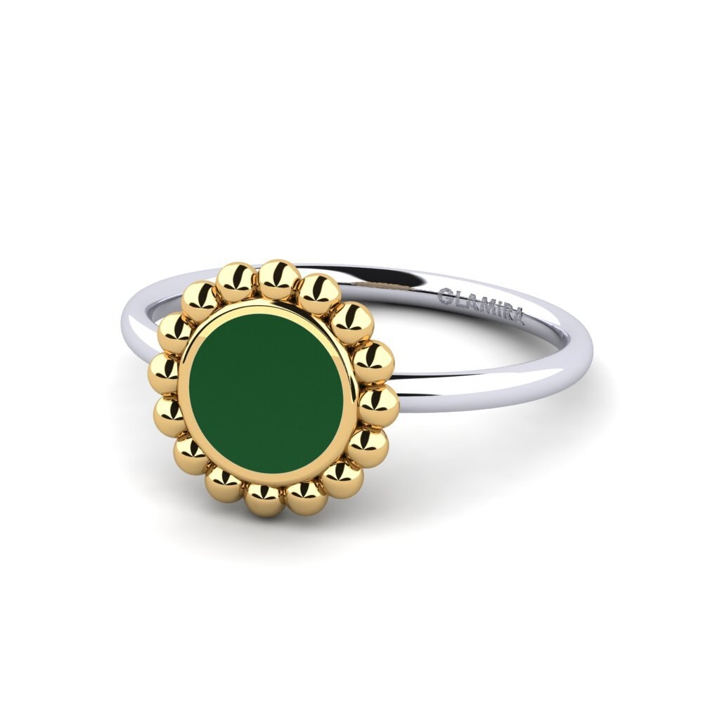 750 Weiß & Gelbgold Ring Gracefuly