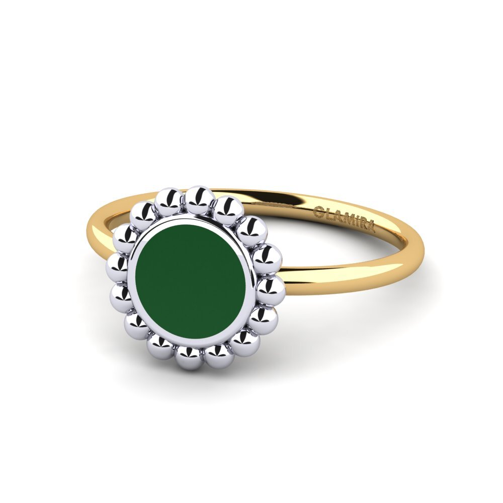 750 Gelb & Weißgold Ring Gracefuly