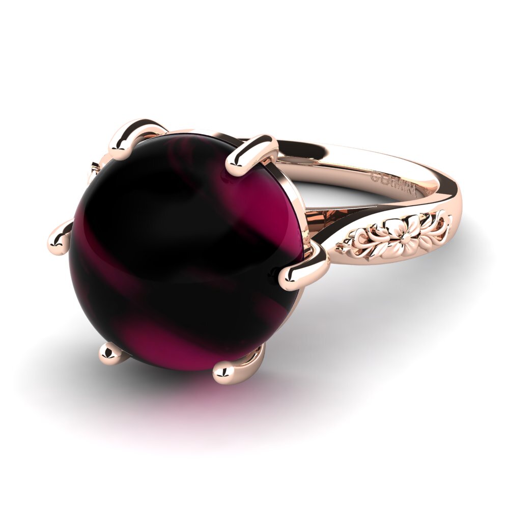 Cabochon Granada Rodolita Anel Graceland