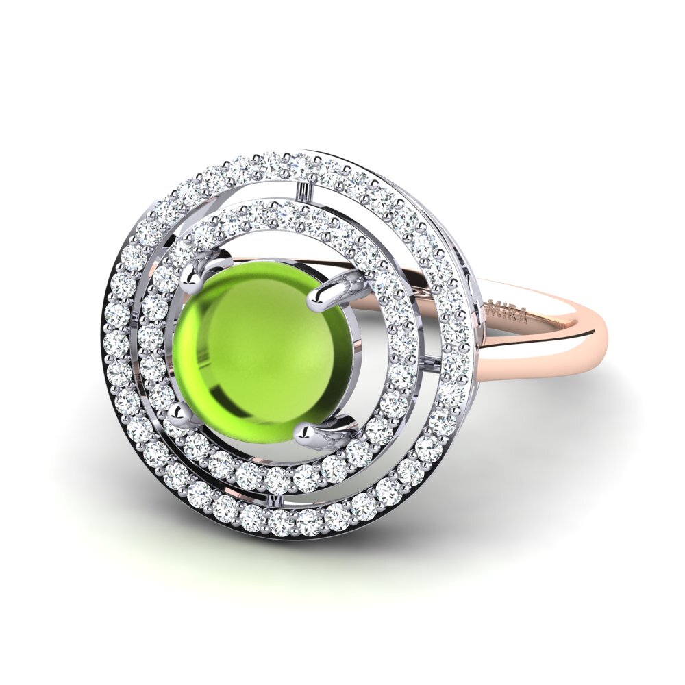 9ct Rose & White Gold Ring Clau