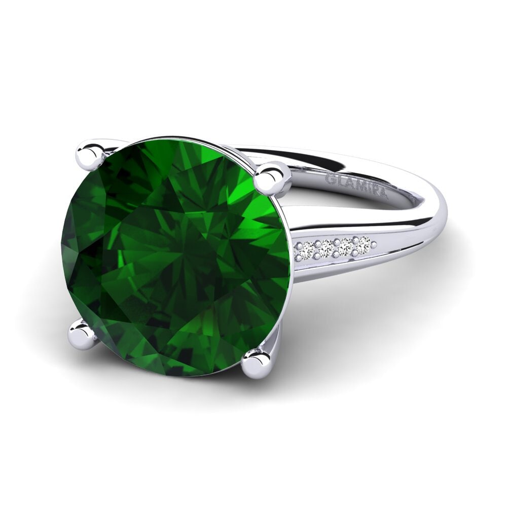 Turmalina verde Anillo Gracina