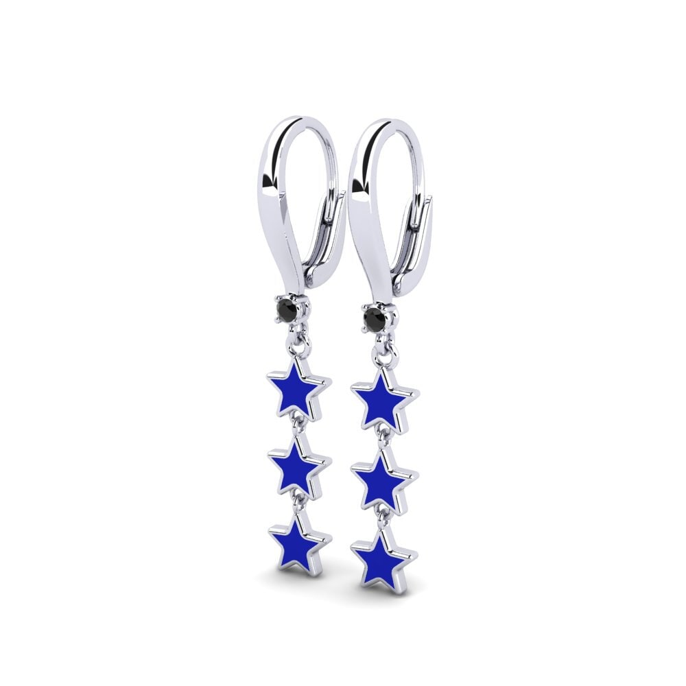 Black Sapphire Women's Earring Grafico