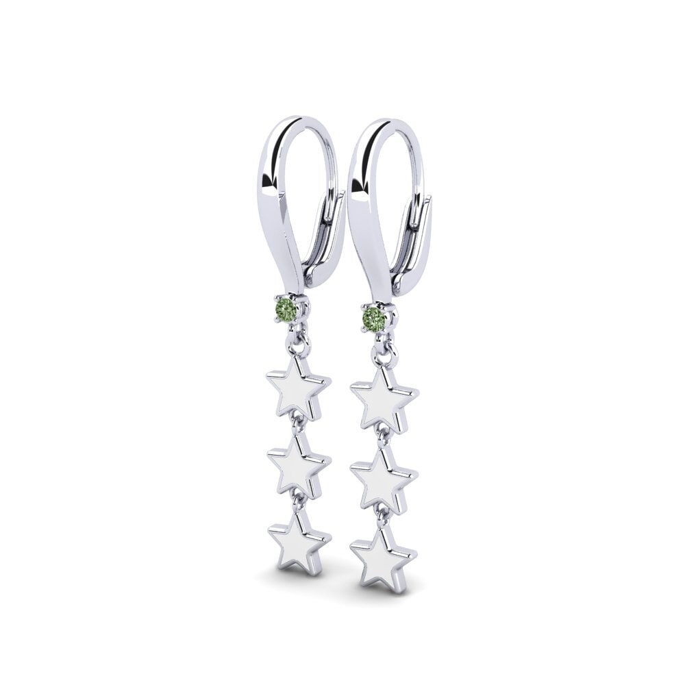 Diamante Verde Pendiente de mujer Grafico
