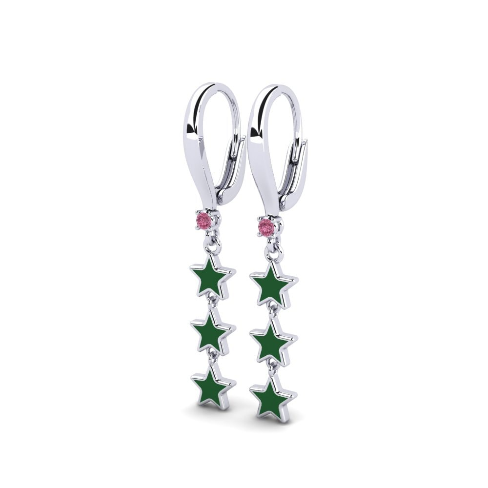 Rhodolite Garnet Women's Earring Grafico