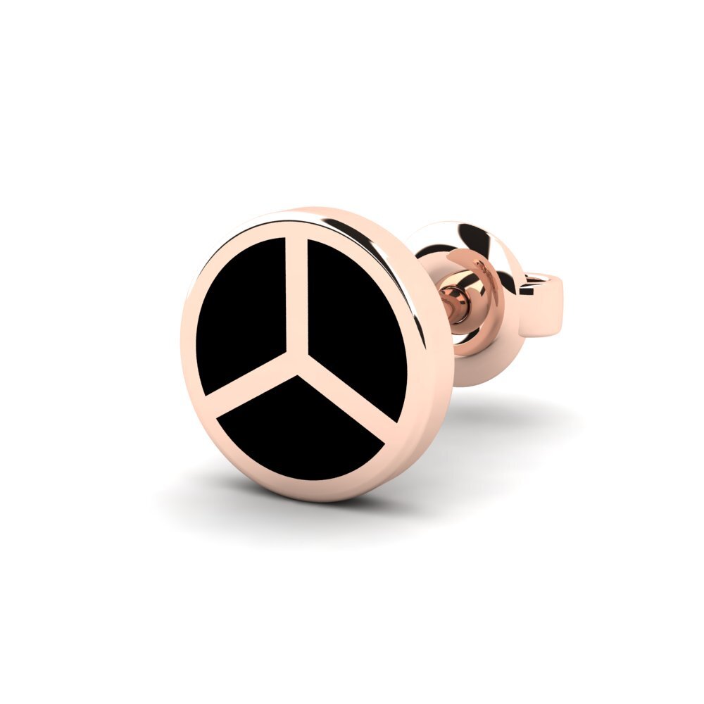 18ct Rose Gold Men's Earring Grane