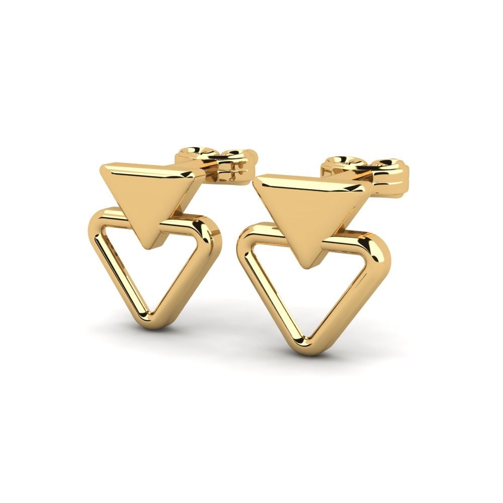 9k Oro Amarillo Pendientes Granville