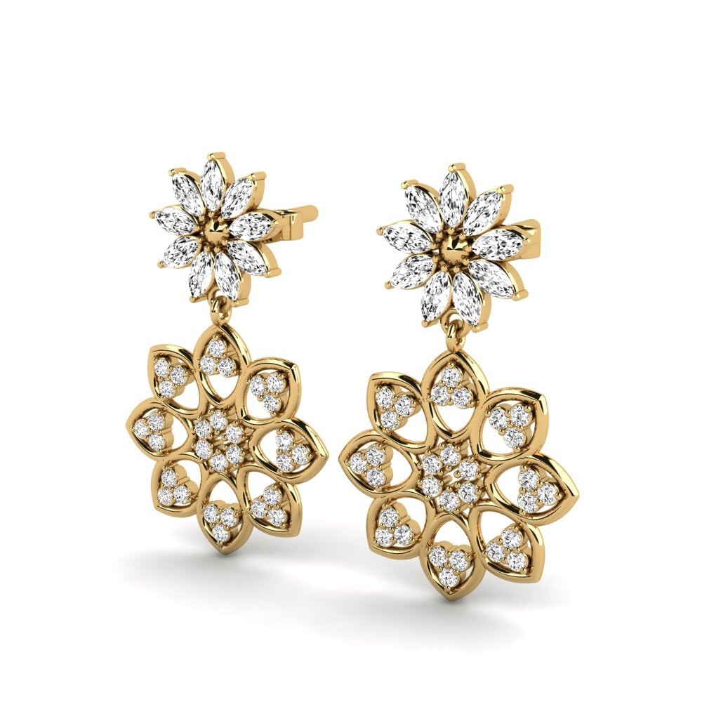 Đá Moissanite Bông tai nữ Gratin