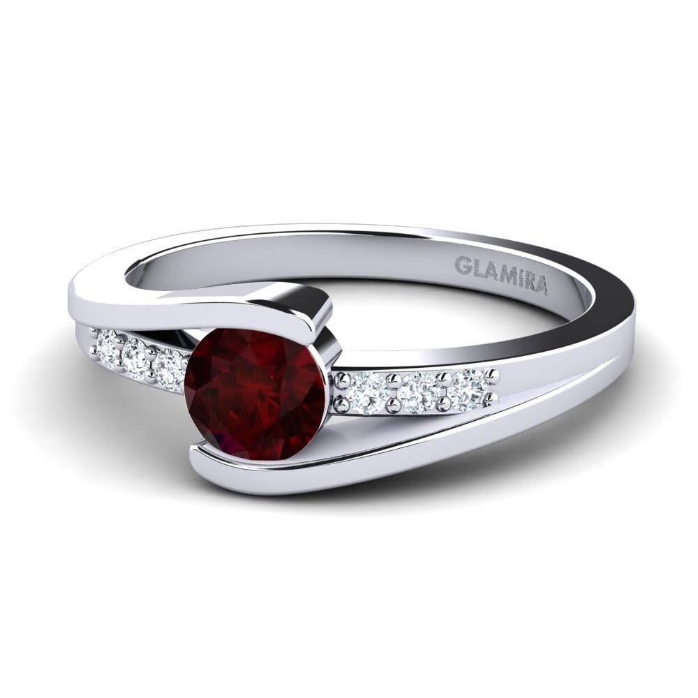 Garnet Engagement Ring Gredel