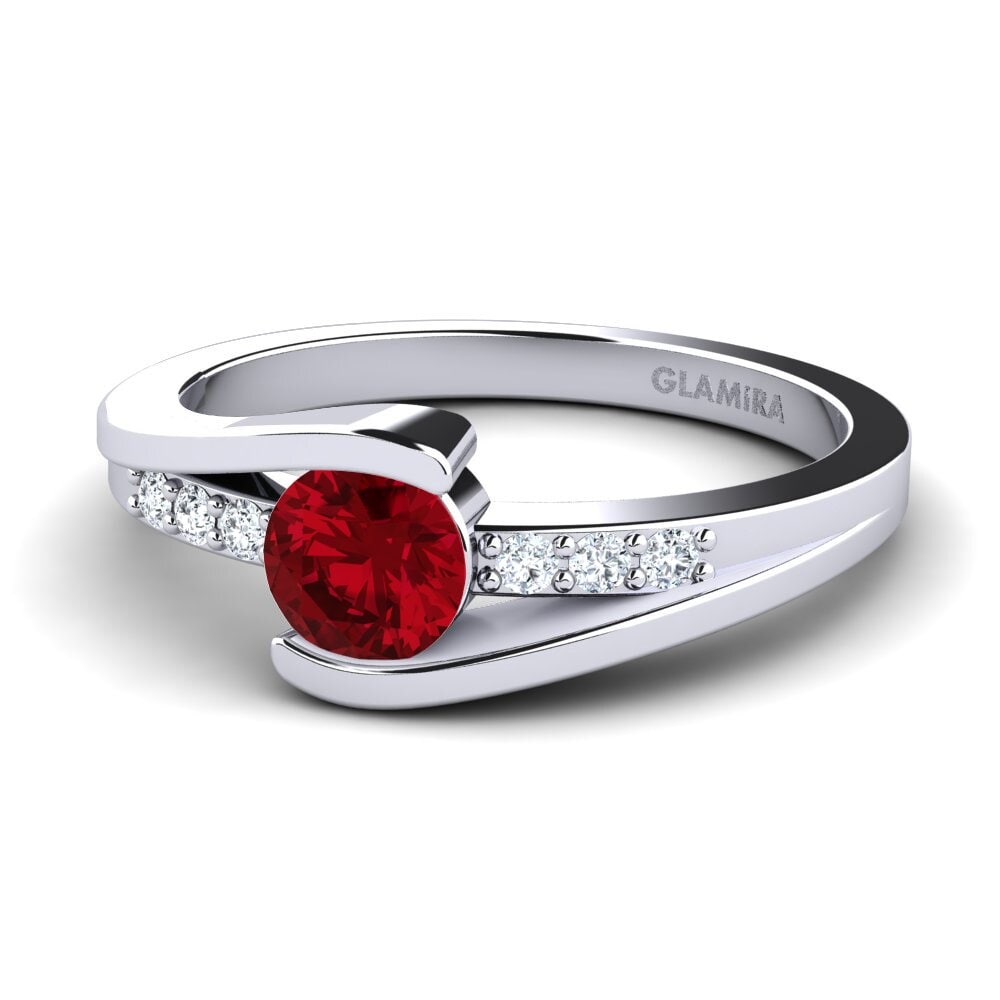 Circonita Roja Anillo de compromiso Gredel