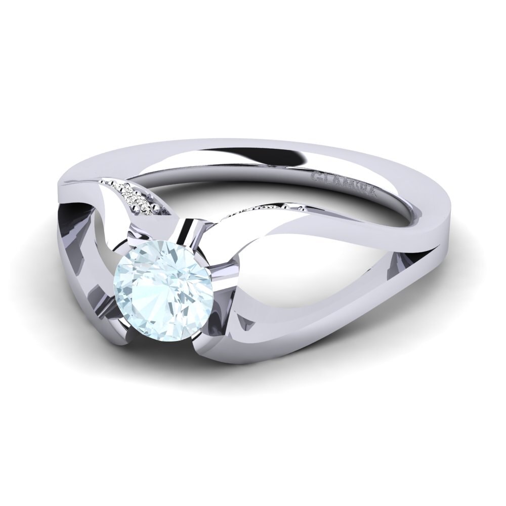 Aquamarine Engagement Ring Gremory