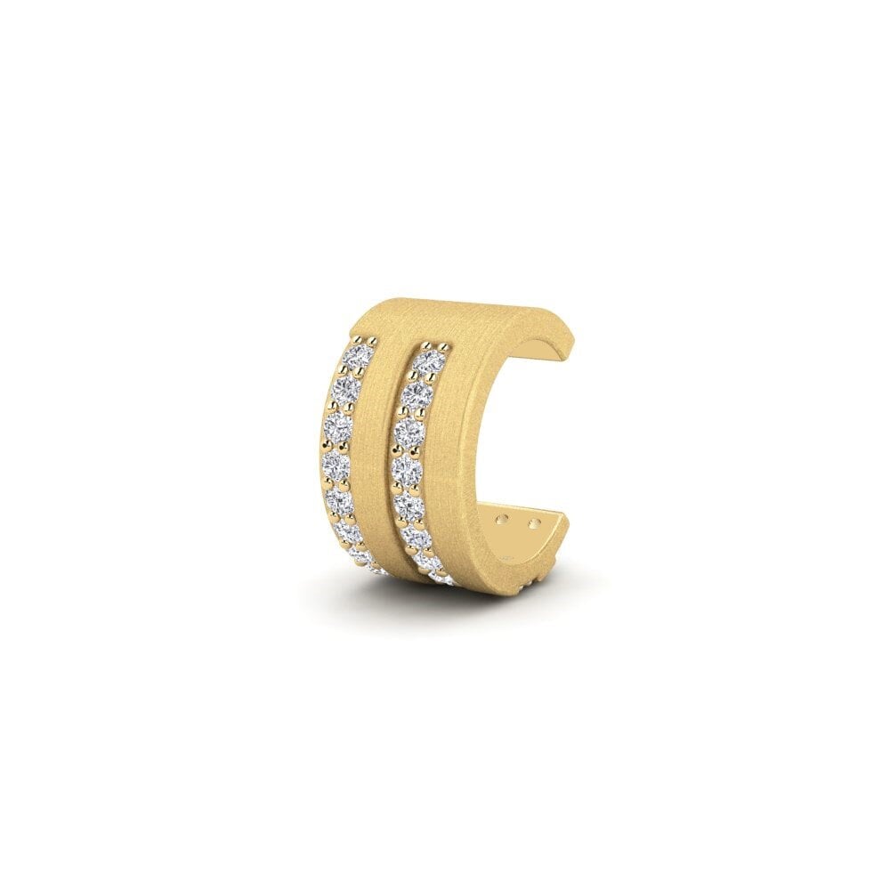 14ct Yellow Gold Diamond Men's Ear Cuff Grena