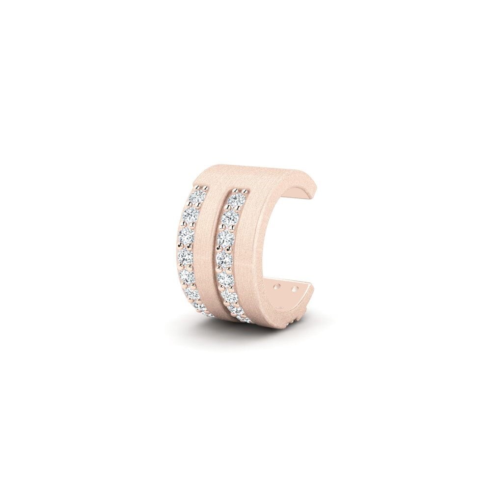 9k Oro Rosa Circonita Aro oreja hombre Grena