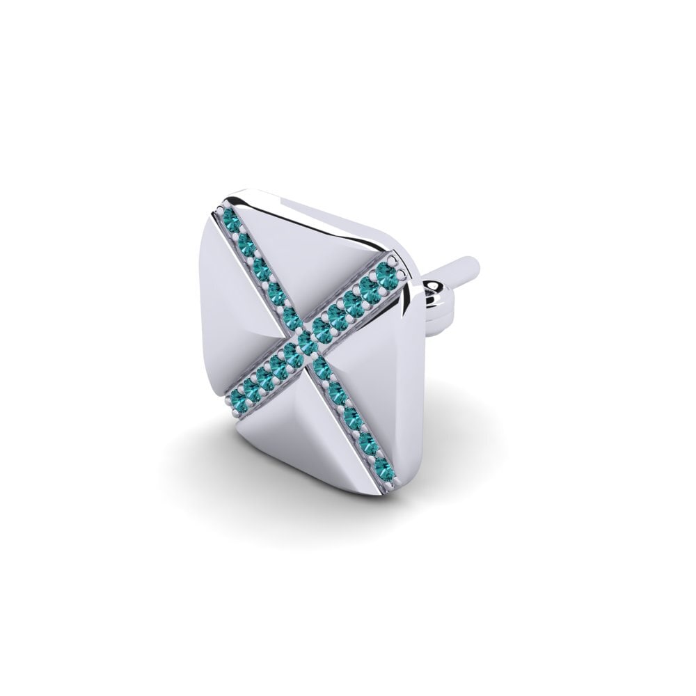 Diamante Azul Pendiente para hombre Gresses