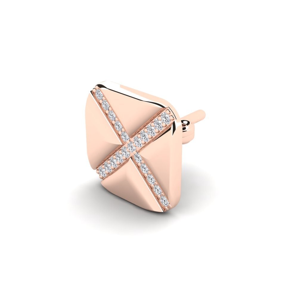 18k Oro Rosa Pendiente para hombre Gresses