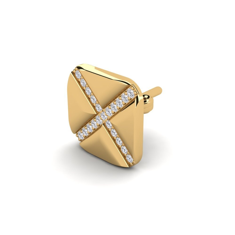 9k Oro Amarillo Pendiente para hombre Gresses
