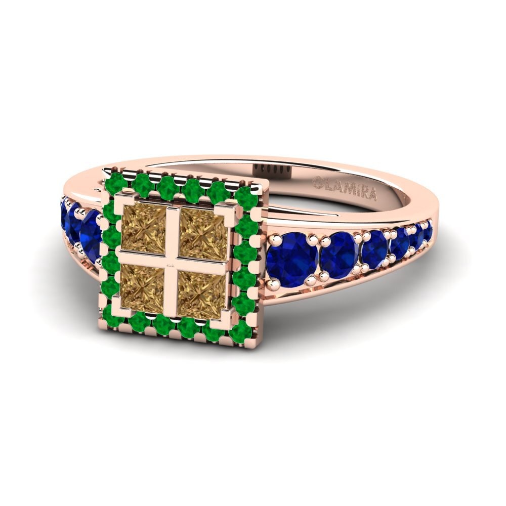 Brown Diamond Engagement Ring Greta
