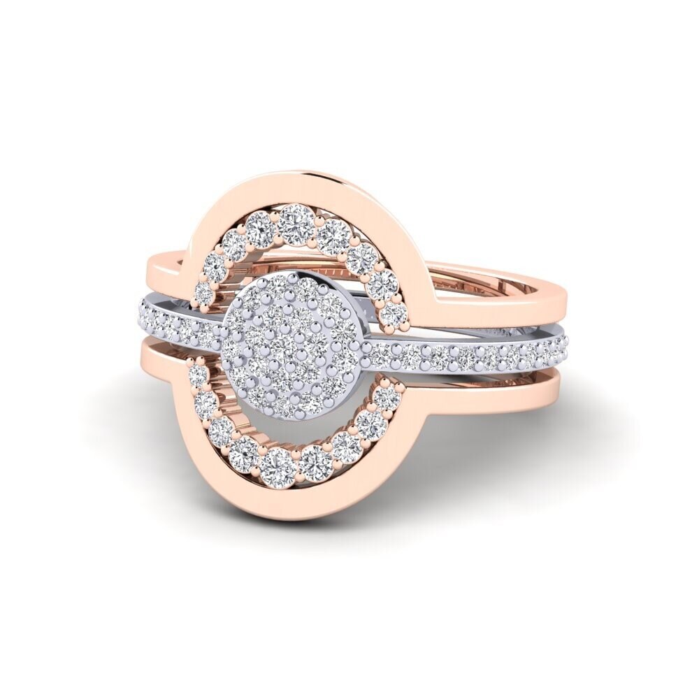 Diamante cultivado en laboratorio Anillo Greyshell SET