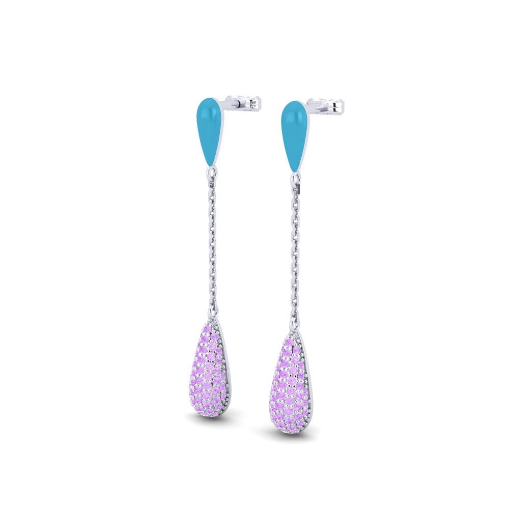 Amethyst Damen ohrring Grincant