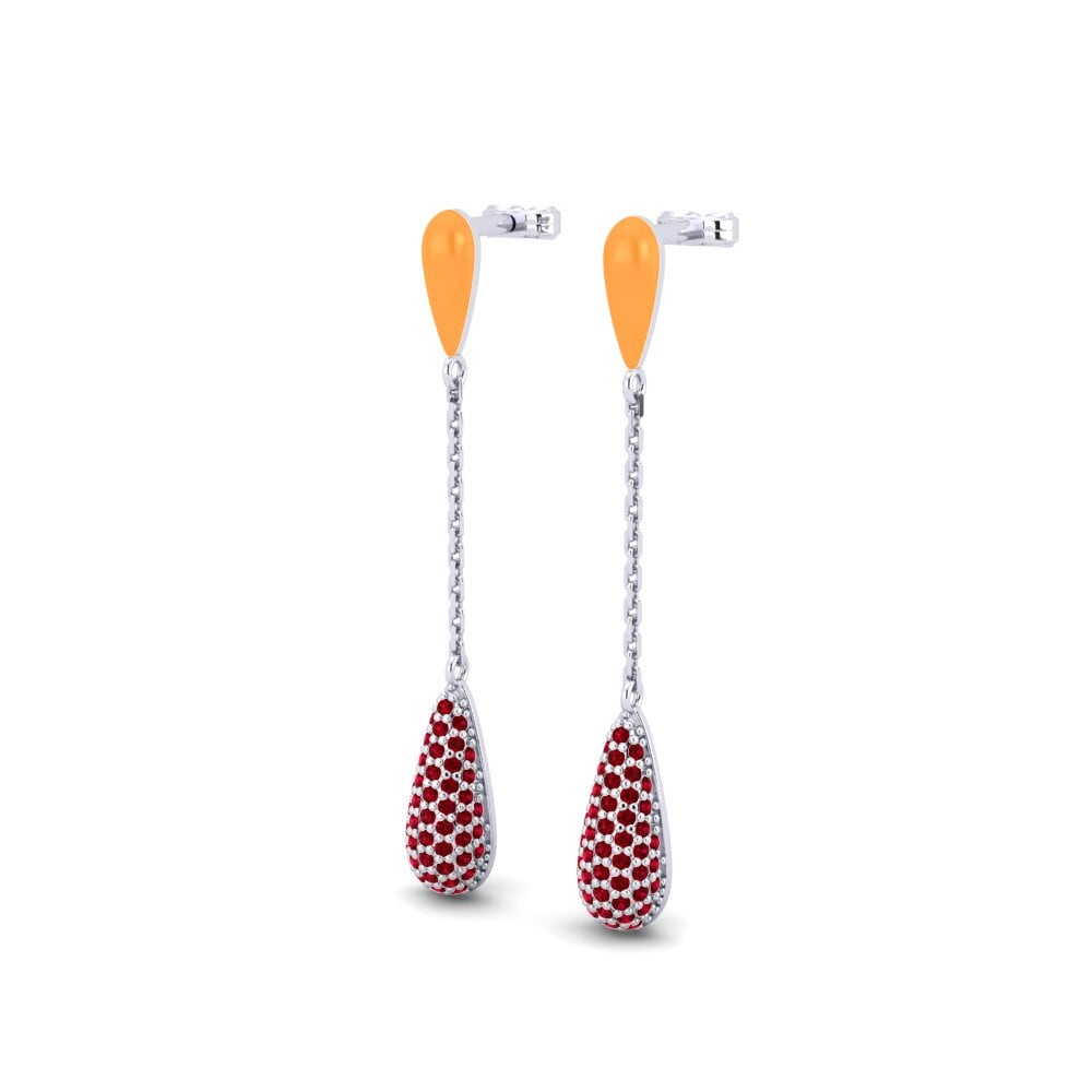Red Zirconia Women's Earring Grincant