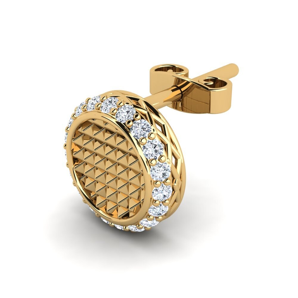 Or Jaune 750 Boucle d'oreille homme Grookey