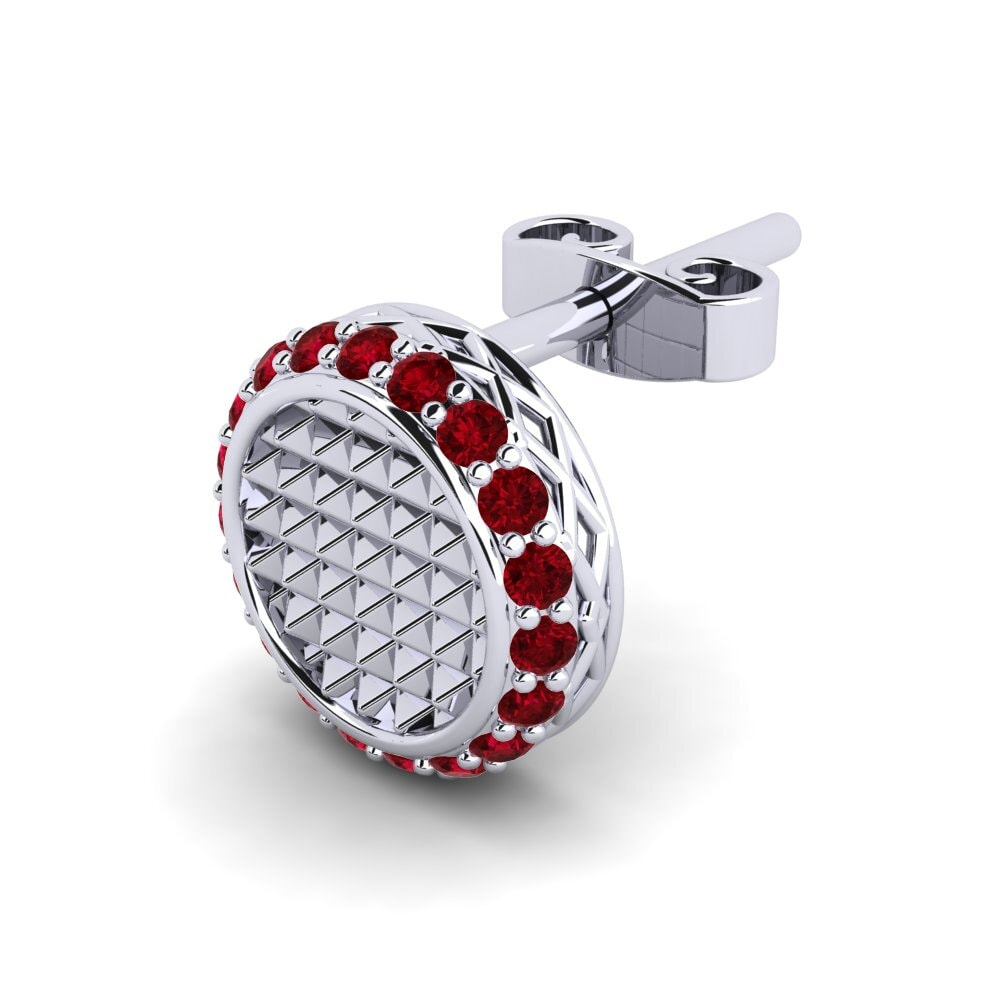 Red Zirconia Men's Earring Grookey