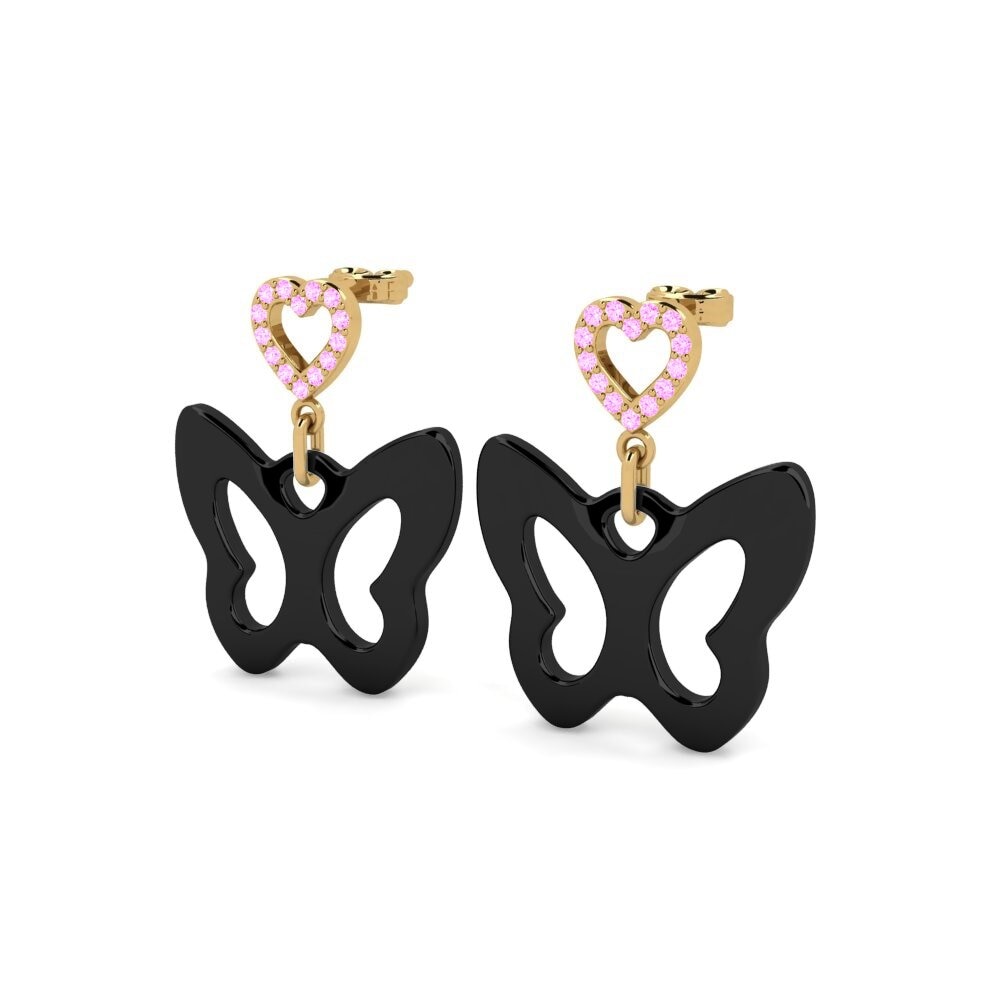 Safira Rosa Brincos Feminino Grubaugh