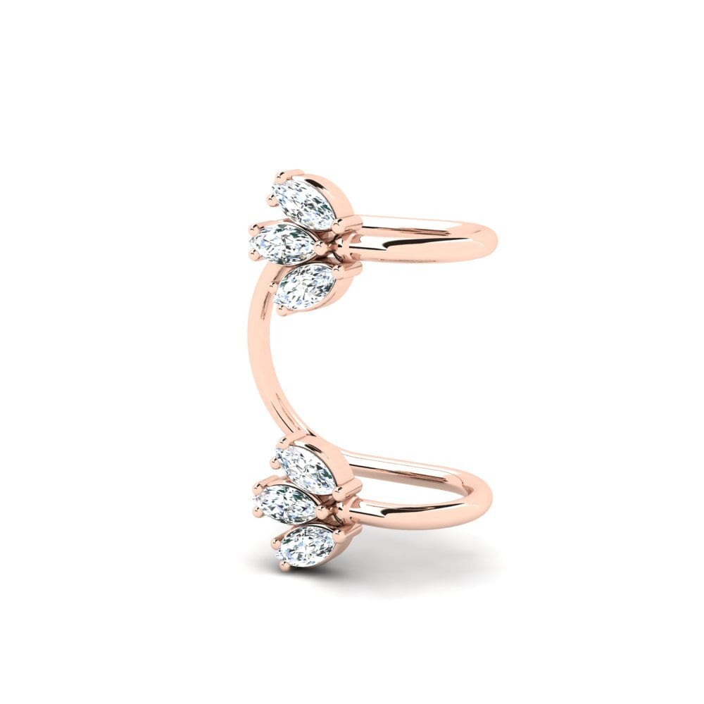 14K Rood Goud Dames Oorbellen Grunewald
