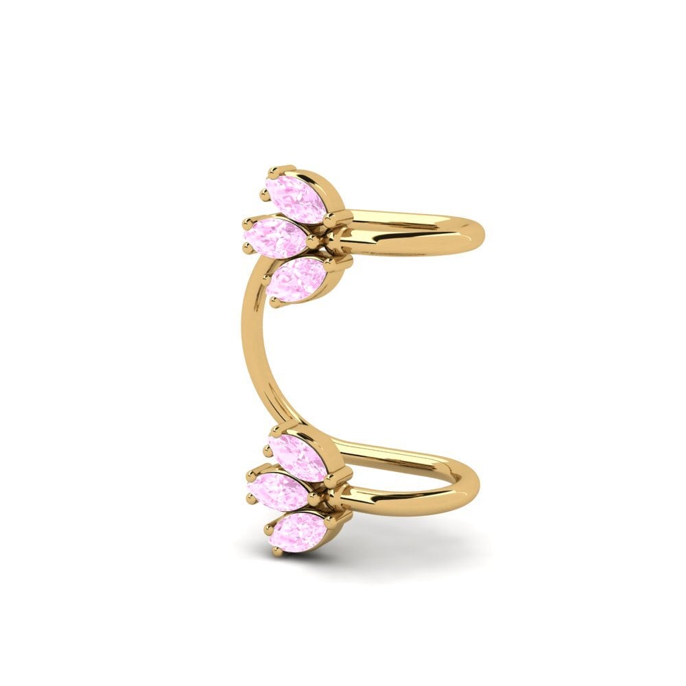 Marquise Pink Sapphire Women's Earring Grunewald