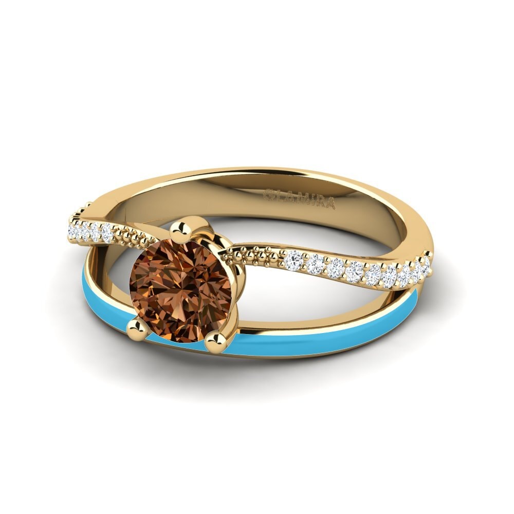 Brauner Diamant Ring Gryn
