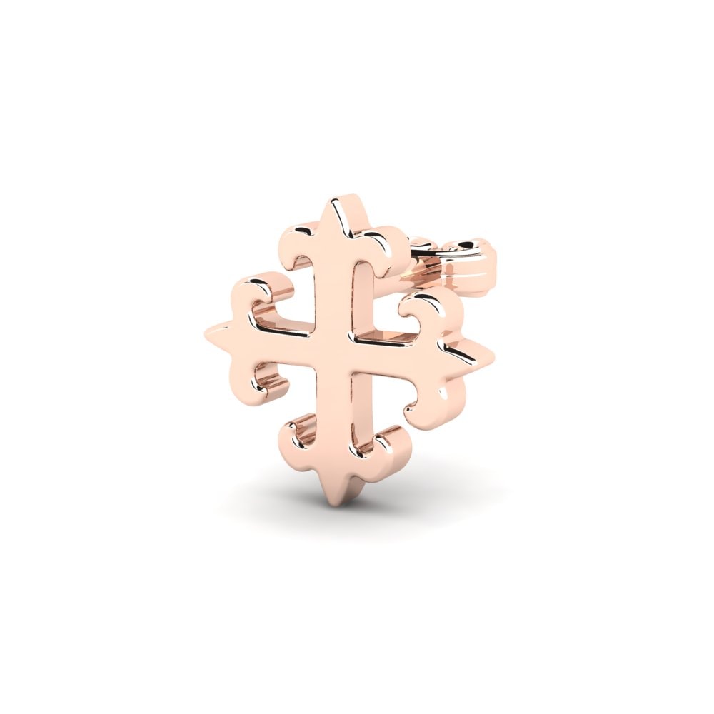 14ct Rose Gold Men's Earring Gtam