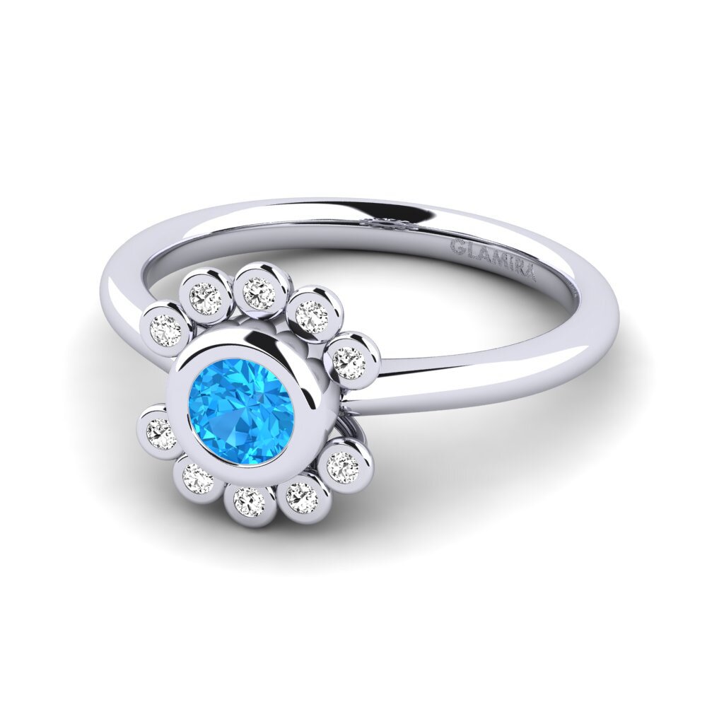 Blauer Topas Verlobungsring Guava