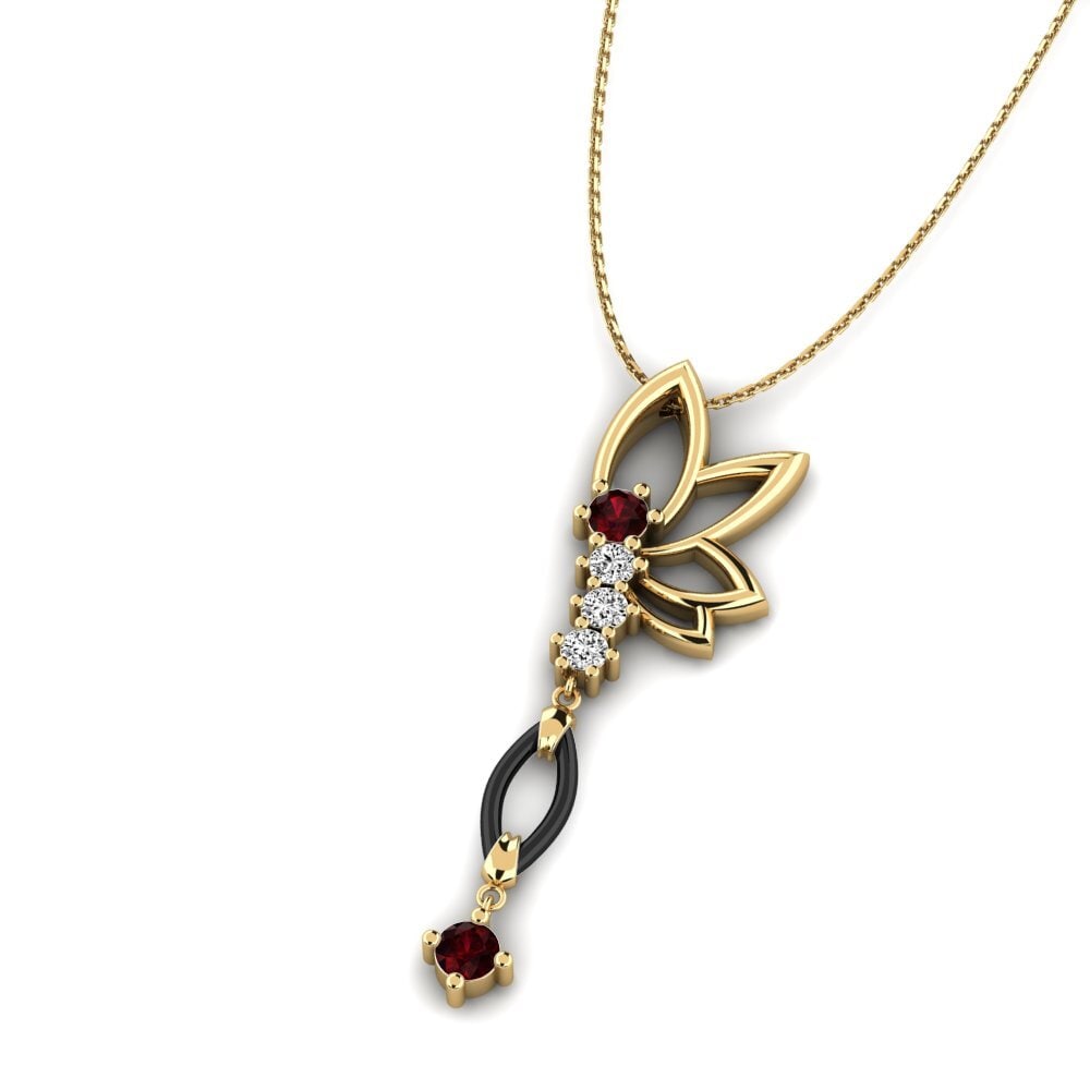 Garnet Women's Pendant Gudina
