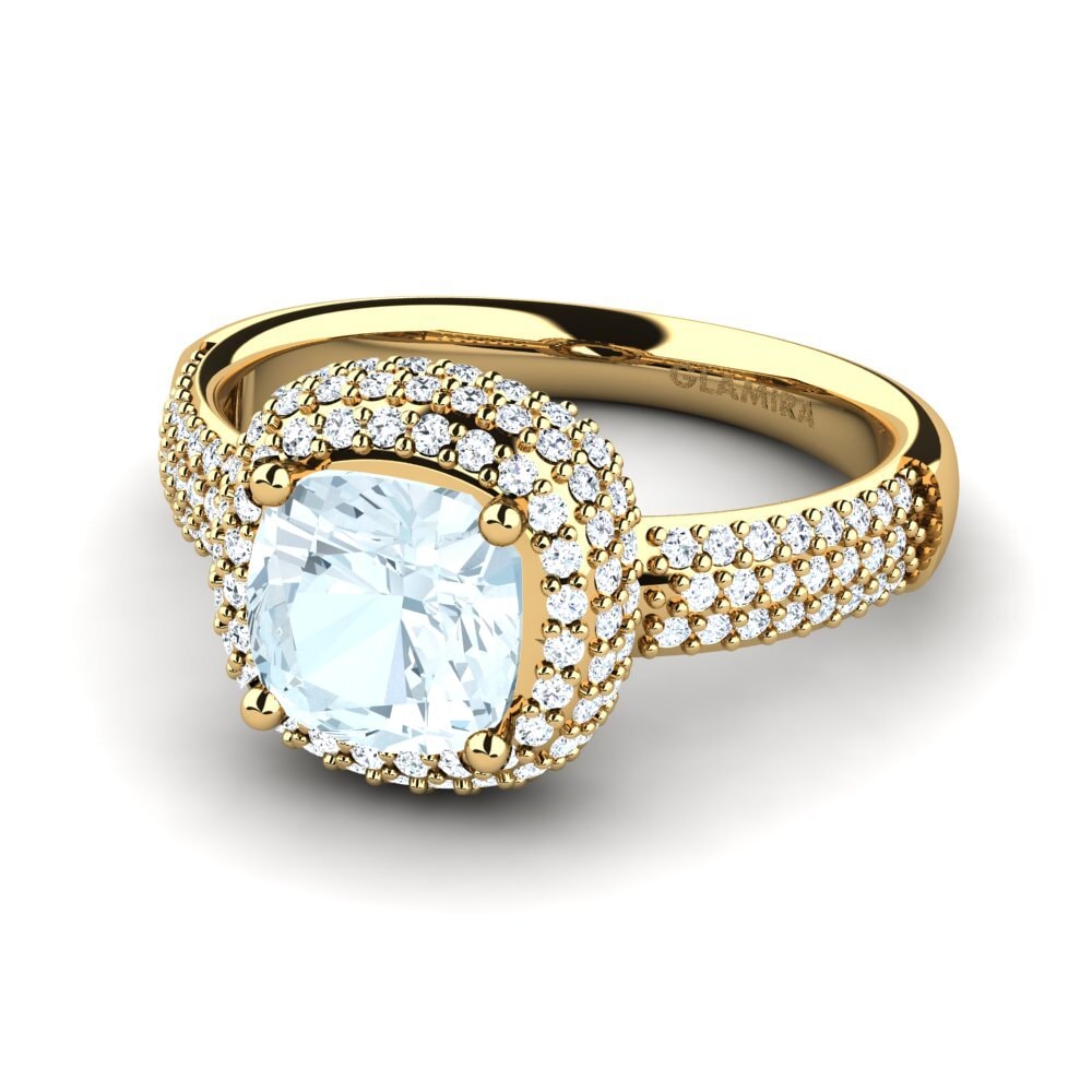Aquamarine Engagement Ring Guendolin