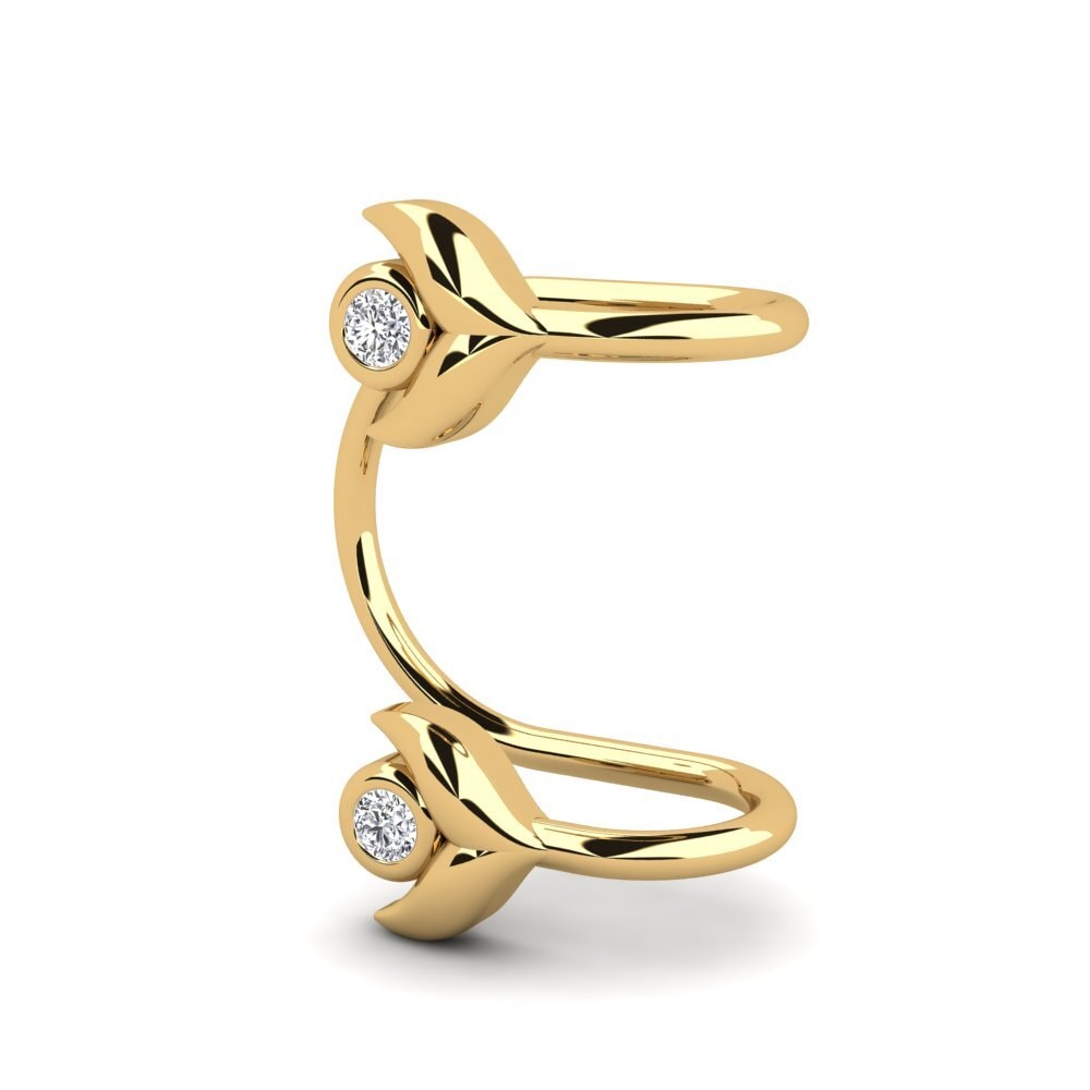 14ct Yellow Gold Lab Grown Diamond Women's Earring Guertin