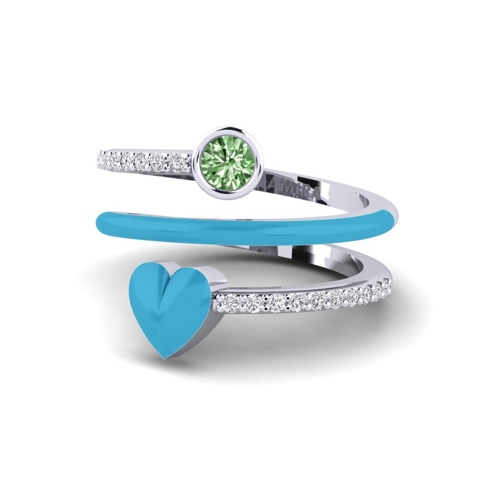 Green Diamond Ring Gula