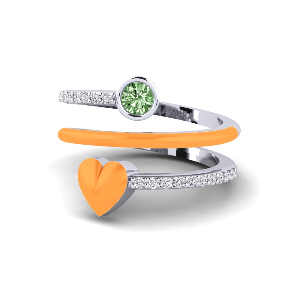 Grüner Diamant Ring Gula