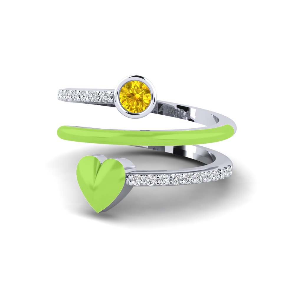 Gelber Saphir Ring Gula
