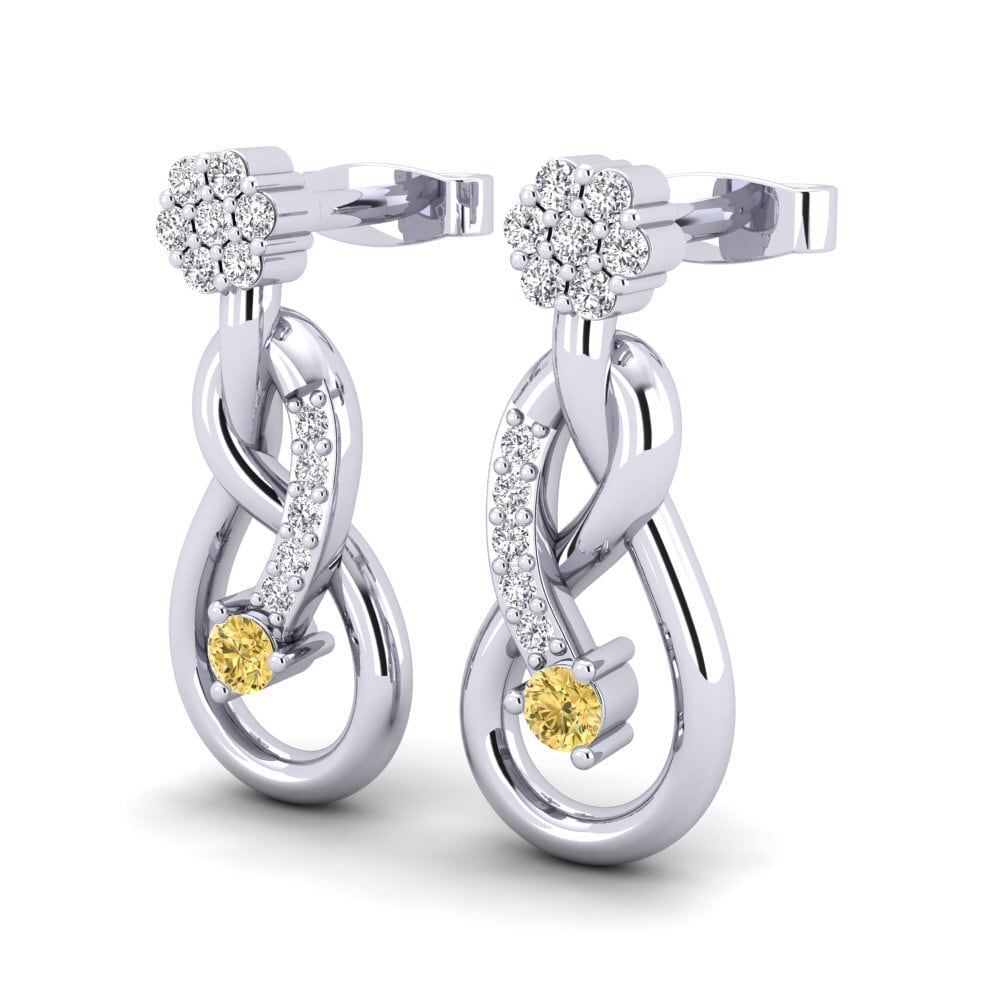 Yellow Diamond Women's Earring Gulfiya