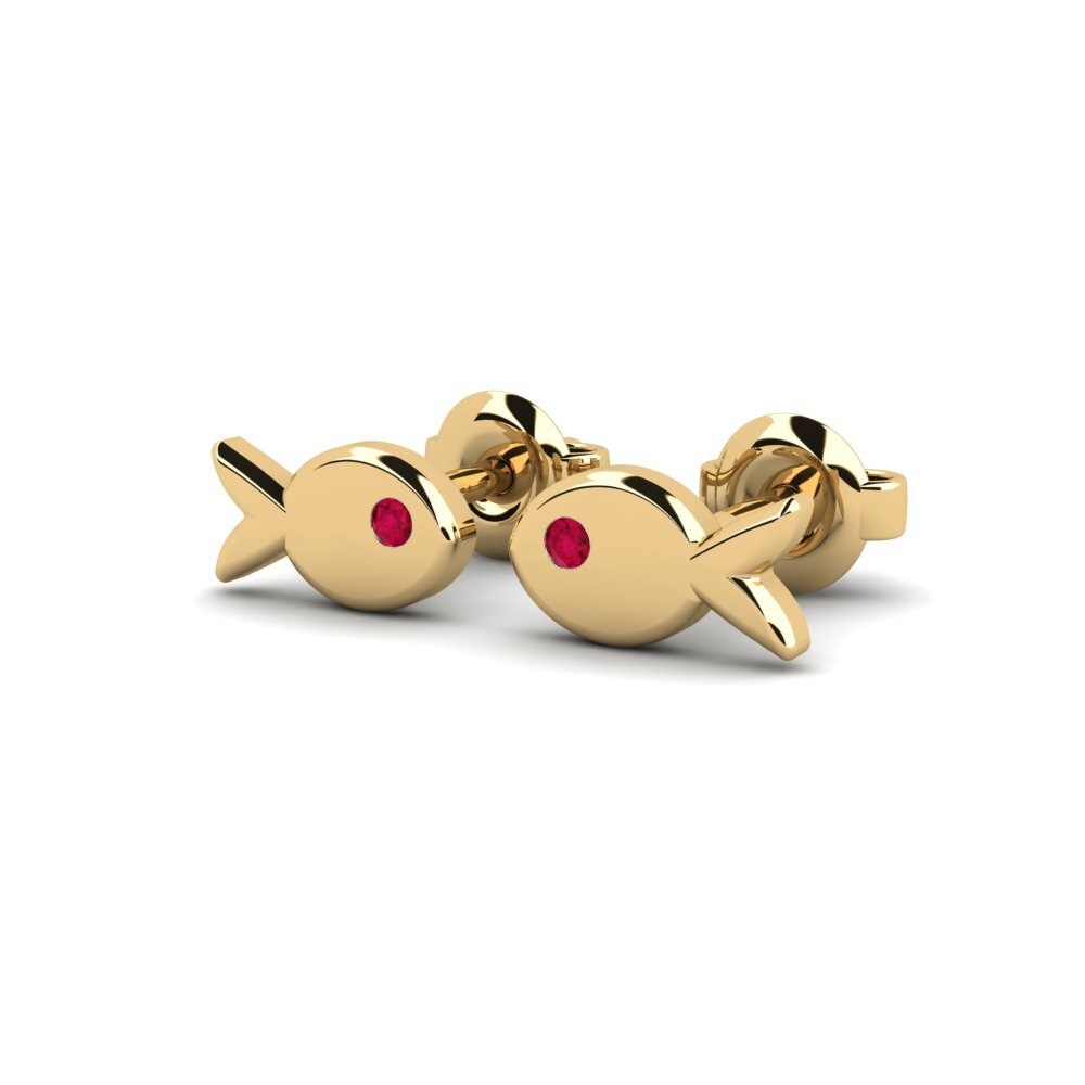 Ruby Kid's Earring Gulho