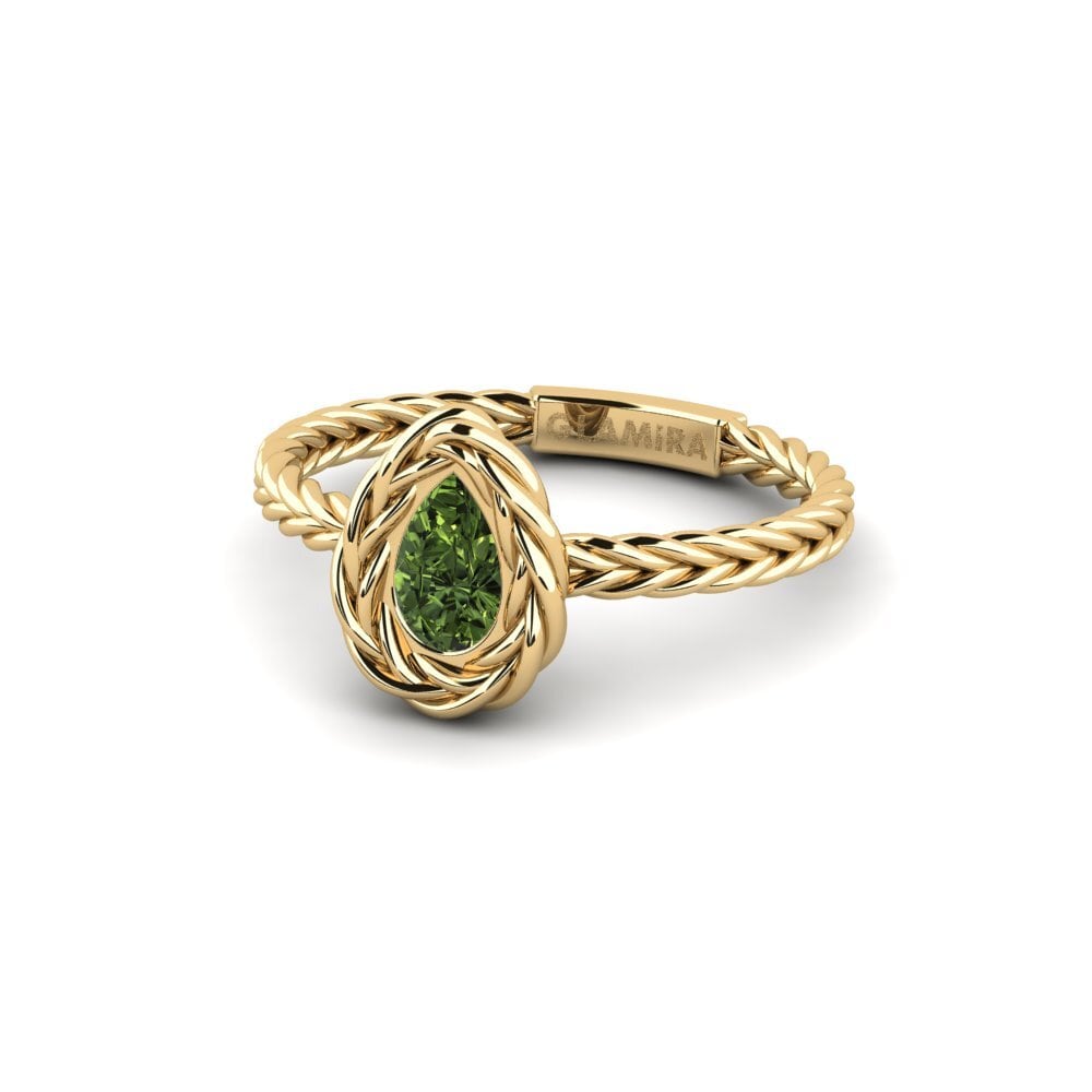 Grüner Saphir Pinker Ring Gunes