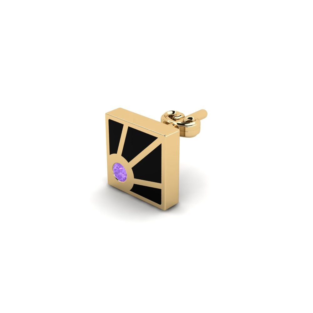 Amethyst Men's Earring Gustemoule