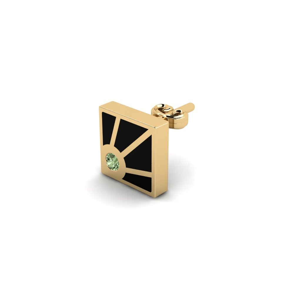 Green Diamond Men's Earring Gustemoule