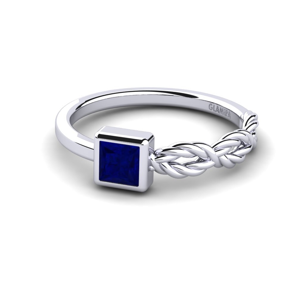 Princess Sapphire Engagement Ring Guulyo