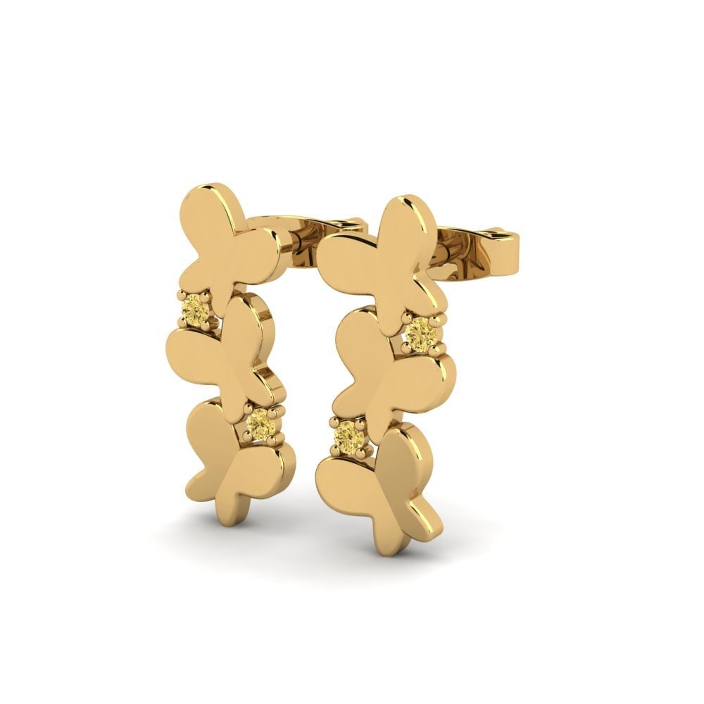 Yellow Diamond Women's Earring Gwawl