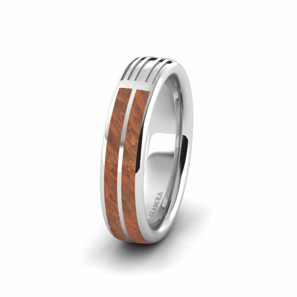 Wood & Carbon Men's Ring Confident Down 6 mm