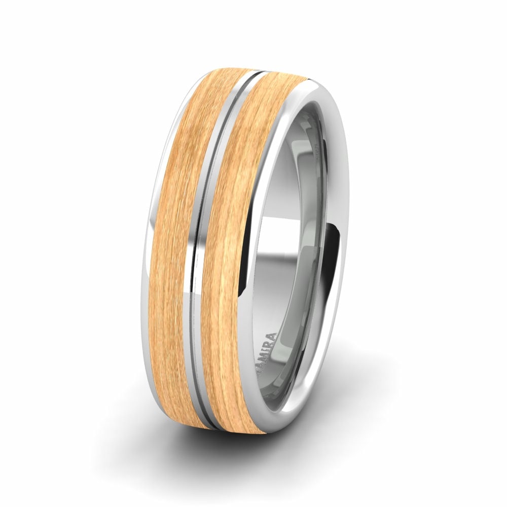 Wood & Carbon Men's Ring Confident Love 8 mm
