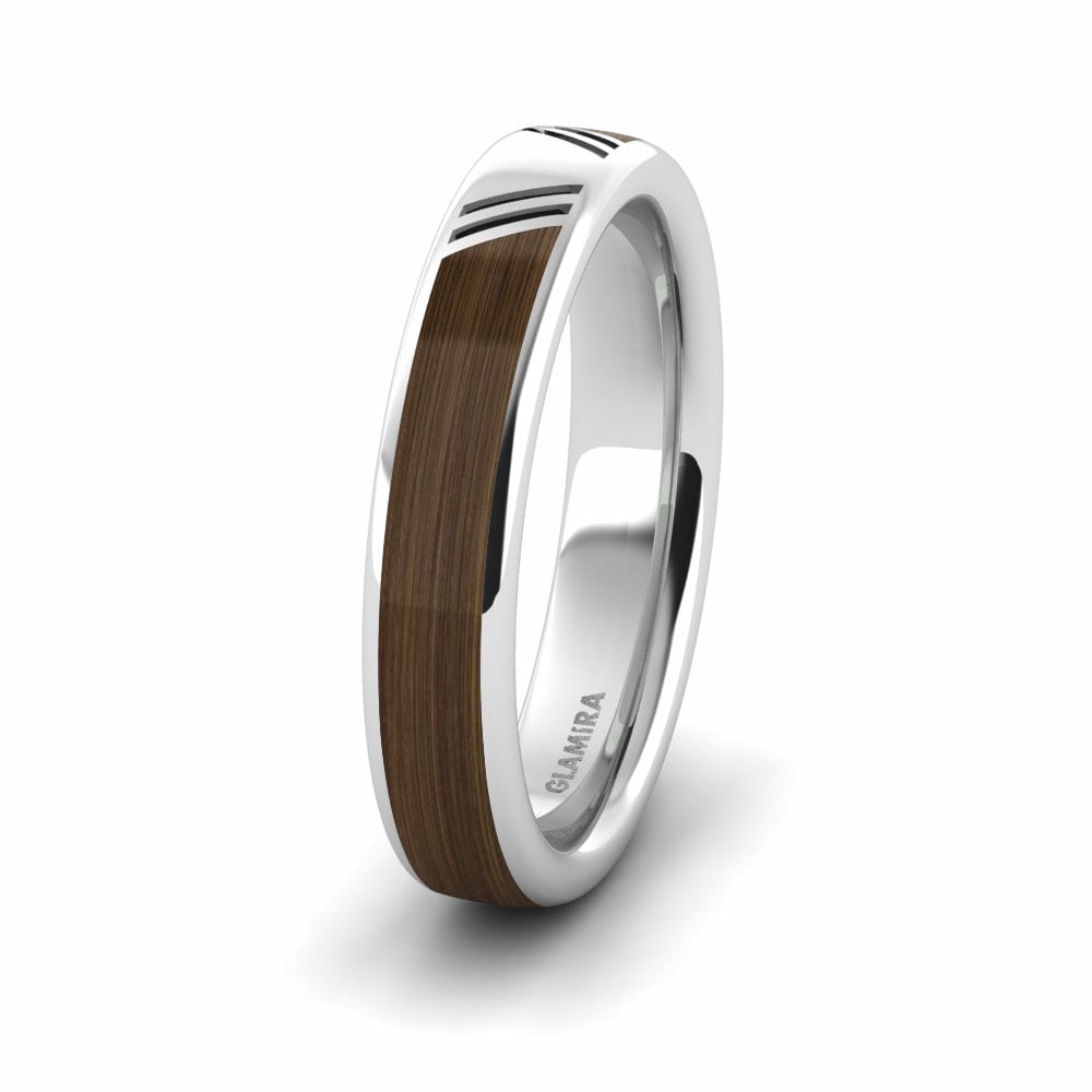 Wood & Carbon Men's Wedding Ring Confident Wind 5 mm