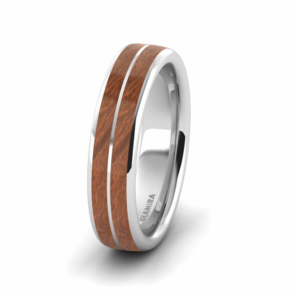 Herren trauring Confident Ease 6 mm Holz & Carbon
