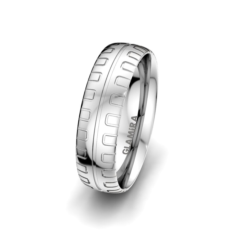 925 Sterling Silber Moški poročni prstan Essential Way 6 mm